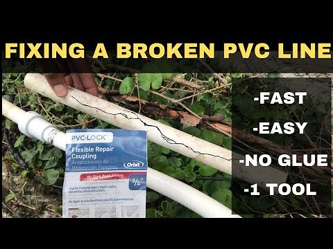 How to Fix a Broken PVC Sprinkler Line Pipe (FAST & EASY Method)