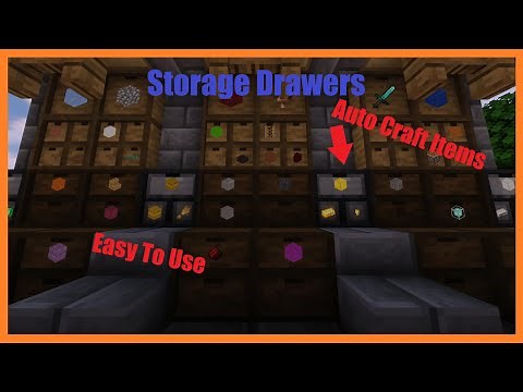 Guide to Minecraft Storage Drawers mod, better storage mod (1.19, 1.18, 1.16)