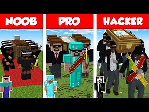 Minecraft NOOB vs PRO vs HACKER: COFFIN DANCE HOUSE BUILD CHALLENGE in Minecraft / Animation