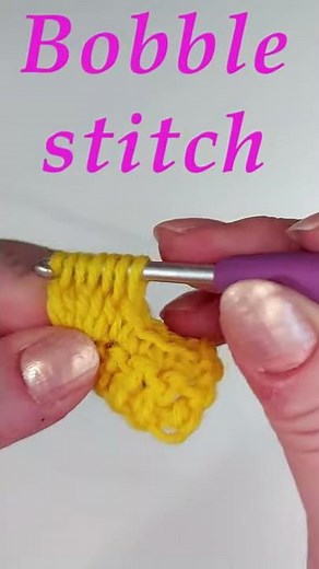 How to crochet the bobble stitch. Stitch tutorial