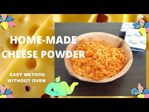 Cheese Powder Recipe / How to make cheese powder at home?/Cheese topping made without oven
