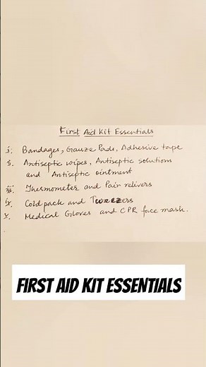 Must-Have First Aid Essentials in 60 Seconds! | Stay Prepared