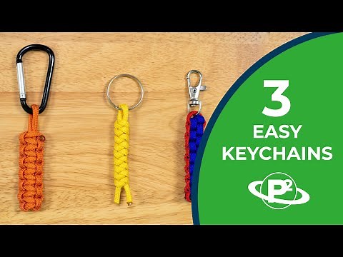 3 Easy Keychain Knots