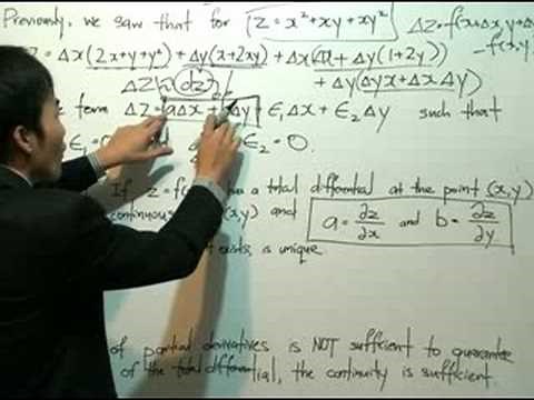 Adv Diff Calc 6: Theorem of the Total Differential