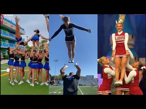9 Minutes of Cheer Stunts on Press Sports #cheer #stunts