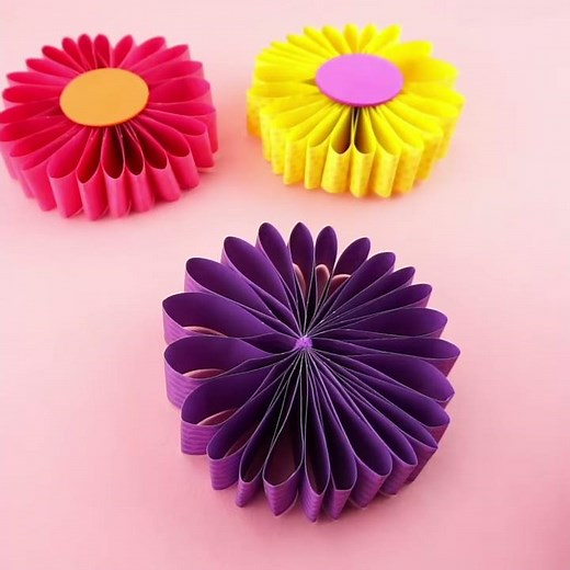 3D Paper Flowers Craft