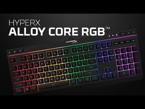 RGB Membrane Gaming Keyboard – HyperX Alloy Core RGB