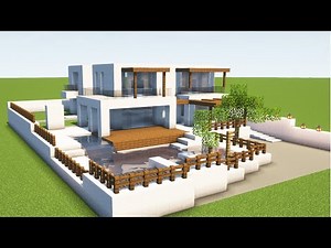 MODERNE VILLA mit POOL in MINECRAFT bauen TUTORIAL [HAUS 310]