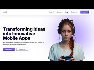 Build a STUNNING Responsive Website with HTML, CSS & JavaScript in 2024 - Step By Step Guide