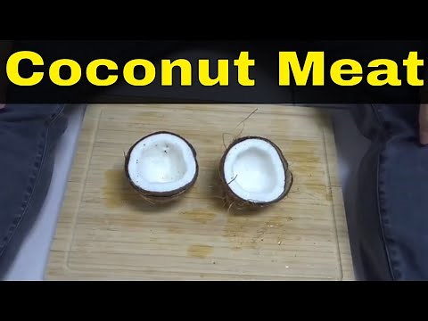 How To Remove Coconut Meat From The Shell Easily-Tutorial