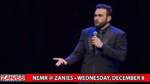 Lebanese-American comedian and podcaster NEMR is back on the Zanies stage December 8. He's credited with establishing and pioneering stand up comedy in the Middle East, and hosts the hugely popular podcast "The Very Funny Podcast." Now catch his new international tour for one night, one show only. Tix and info--> smarturl.it/Zanies-NEMR | Zanies Nashville