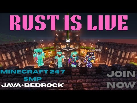 "MINECRAFT LIVE 🔴 Java + Bedrock Edition Crossplay Gameplay!"
