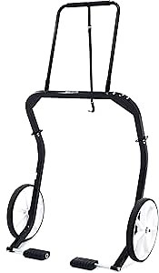 Black Ice Snowmobile Dolly Lift 750 lb. Capacity Easy Move Tires and Leverage Handle for Garage or Shop