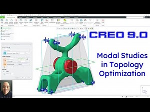 Creo Parametric 9.0 - Modal Studies in Topology Optimization