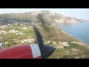 Takeoff from Zakynthos in a Sky Express Jetstream 41