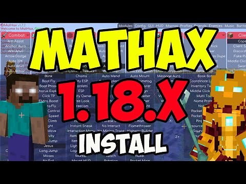 How to get Cheats for Minecraft 1.18.2 - download and install MATHAX cheat client 1.18.2