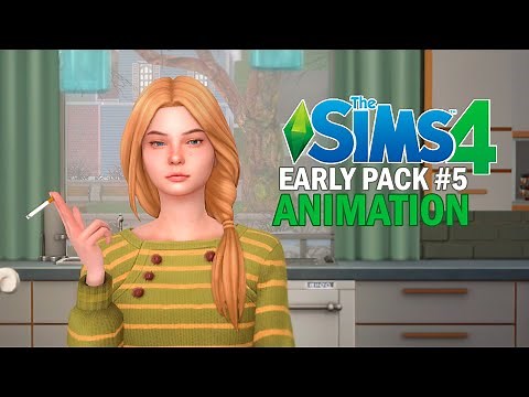 Sims 4 Animations Download - Early Pack #5 (Smoking Animations)