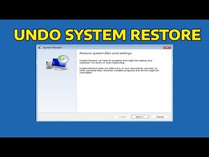 How To Undo System Restore in Windows 11