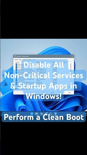 Perform a Clean Boot in Windows 10/11