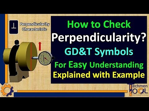 How to check Perpendicularity? | GD&T Symbols | for Beginners | Explained with Example