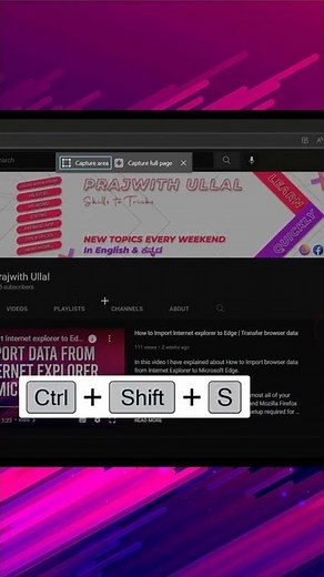 Full size screenshot Microsoft EDGE | Capture and Annotate the web in Edge #shorts