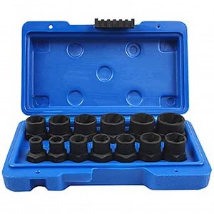 Amazon.com: MIKKUPPA Bolt Extractor Socket Set - 13 Pieces Impact Bolt & Nut Remover Tool Set - Bolt Remover Tool Set : Automotive