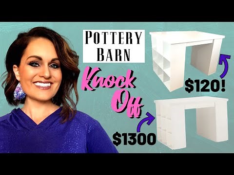 You Can DIY This Craft Table With Storage On a Budget | Pottery Barn KNOCK OFF