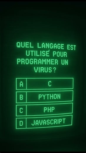 Tu sais dans quel langage on programme un virus ? (Quiz Hacker)