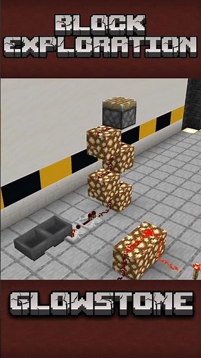 Glowstone looks great! (explained) #blockexploration #minecraftbuilding #minecrafttutorial