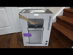 SimpleHuman Smart Voice Garbage Can Unboxing