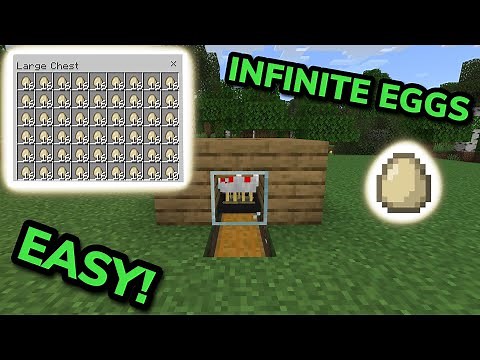 SIMPLE 1.21 AUTOMATIC EGG FARM TUTORIAL in Minecraft Bedrock (MCPE/Xbox/PS4/Switch/Windows10)