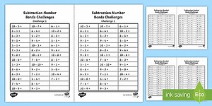 Ultimate Subtraction within 20 Worksheets