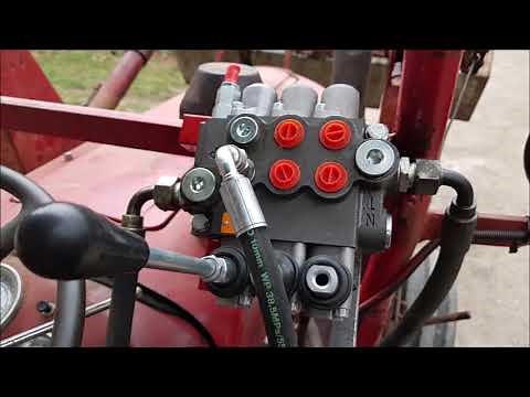 Massey Ferguson 35 hydraulic loader valve installation