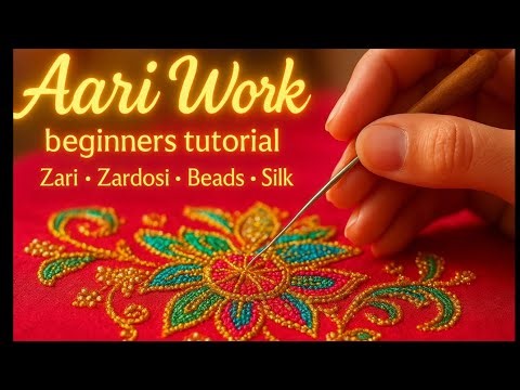 Beginner's Aari Work Made Simple and Fun! l Chain Stitch Zari l EP1