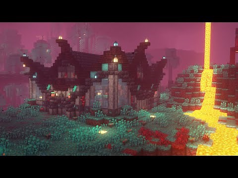 Minecraft | How To Build A Nether Base | Tutorial