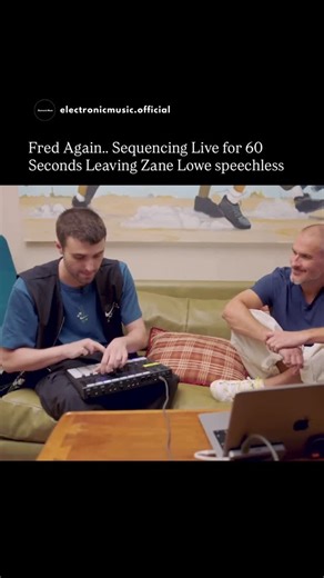 Electronic Dance Music on Instagram: "In 2022 Fred again.. left Zane Lowe stunned on Apple Music by sequencing beats live for 60 seconds. This short clip shows his incredible talent in building rhythms, layering melodies, and creating music on the spot using hardware and software. Known for his innovative approach and unique sound, Fred again.. demonstrates why he is one of the most exciting electronic music producers of his generation."