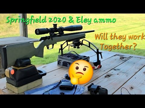 New Springfield 2020 22lr 50yds with Eley Contact and Semi-auto Benchrest Precision.