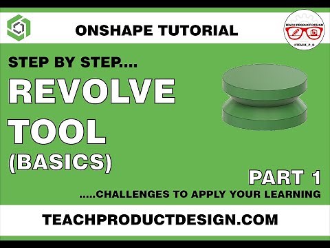 Onshape Tutorial- How to create a Revolve. The BASICS. Step by Step.