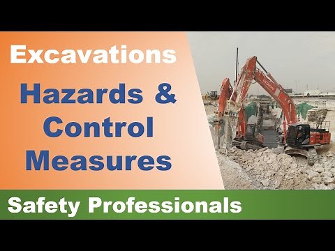 Excavations - Hazards and Control Measures - safety training