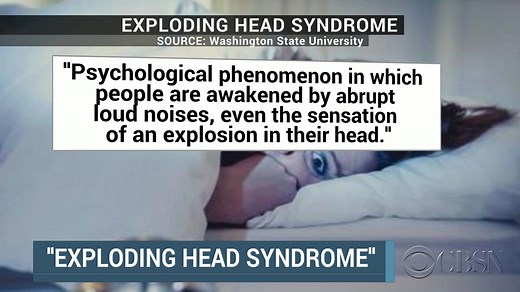 What's "exploding head syndrome"?