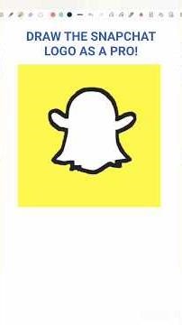 How to Draw the Snapchat Logo 🖌️ | Pro Art Tutorial #drawing #snapchat#logo#viralshorts#trending#usa