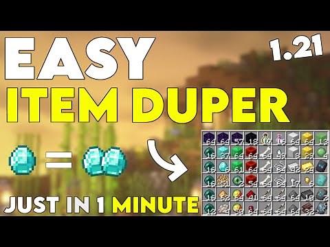 Easiest Way To Dupe Your Items In Minecraft 1.21 - Easy Duplication Glitch