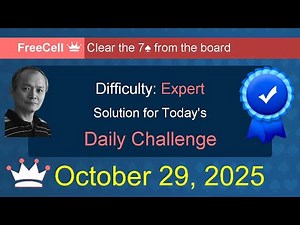 Microsoft Solitaire Collection: FreeCell - Expert - October 29, 2025