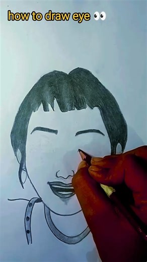 “The Realistic Eye Drawing Everyone Is Trying—Step-by-Step!”✨✍️#shortsfeed