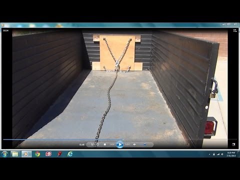 Unloading a utility trailer with ease