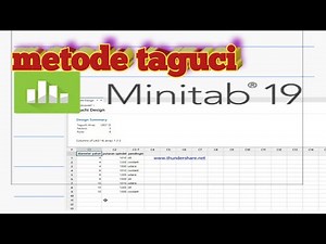 cara membuat rancangan penelitian metode taguchi dengan aplikasi minitab