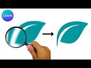 Convert Low Resolution Logo into High Resolution Vector in Canva