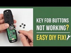 Key Fob Buttons Not Working? Easy DIY Fix!