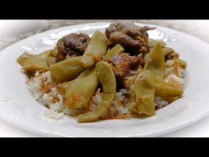 runner beans recipe (loubieh)