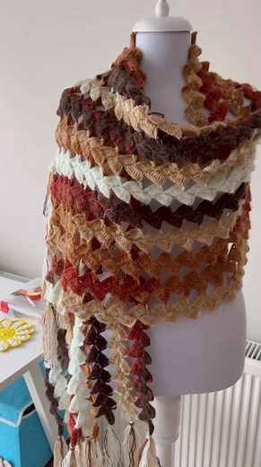 👆👆Easy Crochet Rectangle Shawl Patterns for Beginners 👌💯😍 / Crochet Scarf / @Hobisever